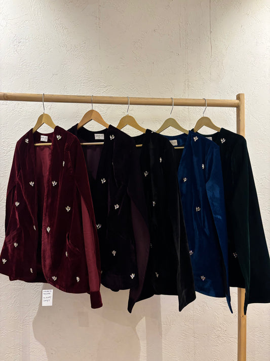 HAND EMBROIDERED FRONT SLIT OPEN CAPE