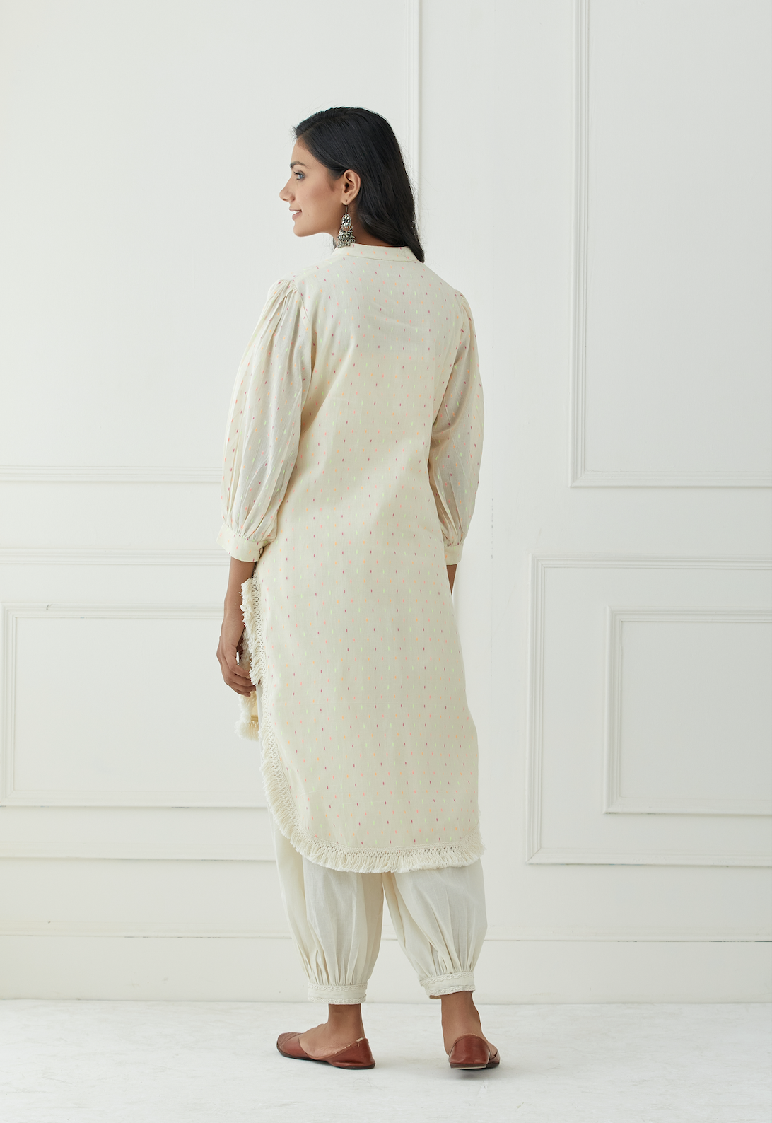Meraki Dobby High-low Kurta Set